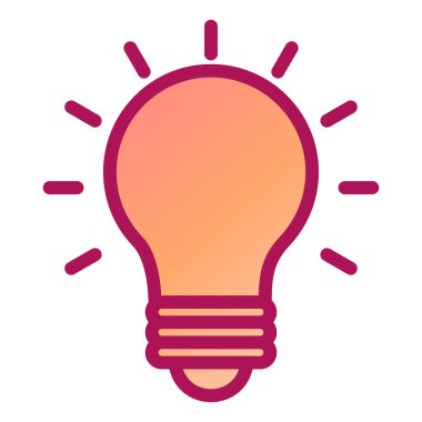 ampul simgesi vektör illüstrasyonu