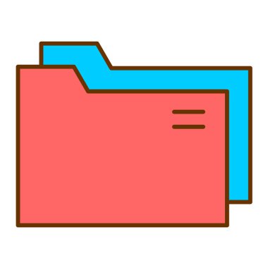 Dosya. Web simgesi basit illüstrasyon