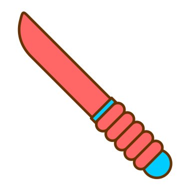 Bir kılıç simgesinin vektör illüstrasyonu