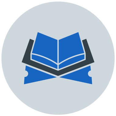 Kitap. Web simgesi basit illüstrasyon