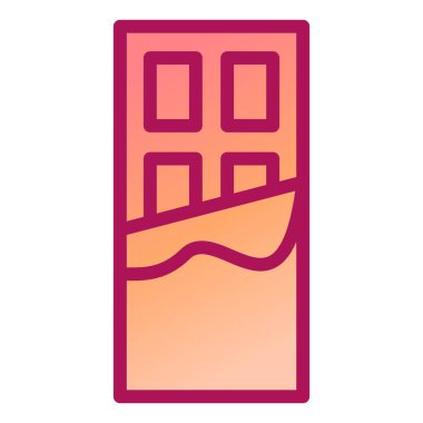 Çikolata. Web simgesi basit tasarım