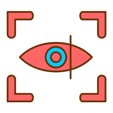 göz vektör simgesi modern basit tasarım
