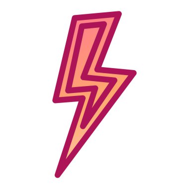 Şimşek simgesi vektör illüstrasyon tasarımı