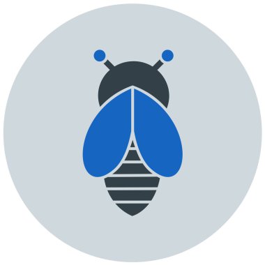 Böcek. Web simgesi basit illüstrasyon