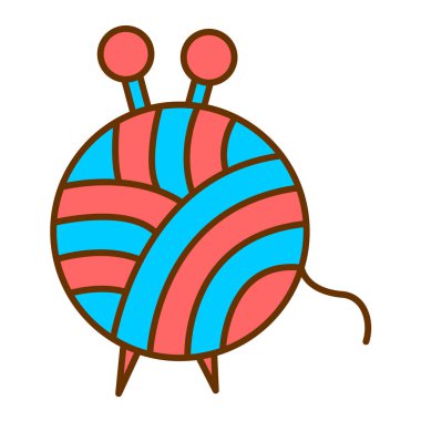 Örgü modern simge vektör çizimi 