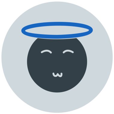 Yüz. Web simgesi basit illüstrasyon