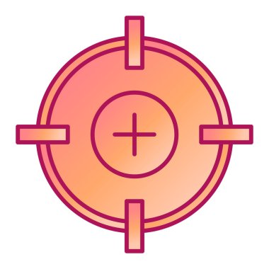 Modern simge vektör illüstrasyonunu hedefle 