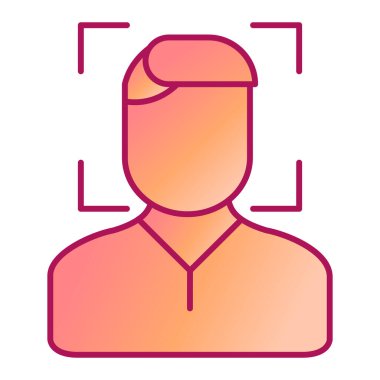 avatar. Web simgesi basit illüstrasyon