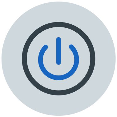 Güç. Web simgesi basit illüstrasyon