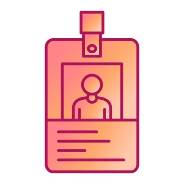 kimlik kartı vektör simgesi