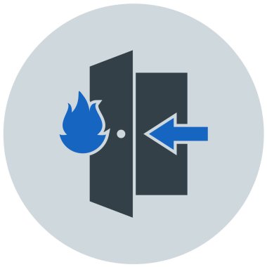 Yangın. Web simgesi basit illüstrasyon