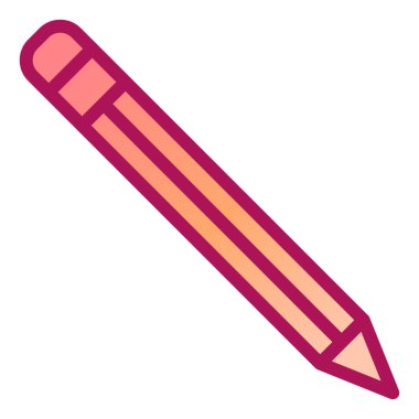 Kalem. Web simgesi basit illüstrasyon