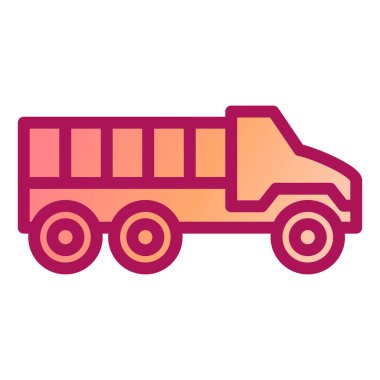 Kamyon. Web simgesi basit illüstrasyon