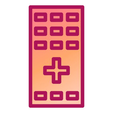 Hastane. Web simgesi basit tasarım