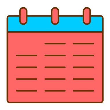 Takvim. Web simgesi basit tasarım