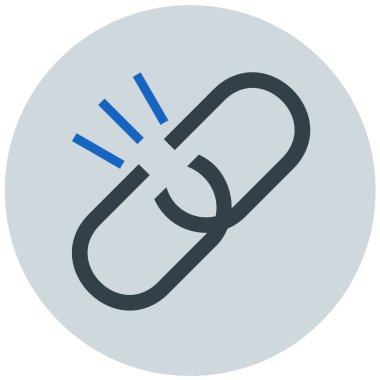 Bağlantı. Web simgesi basit illüstrasyon