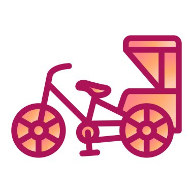 bisiklet ikonu vektör illüstrasyonu