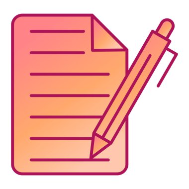 Belge. Web simgesi basit illüstrasyon