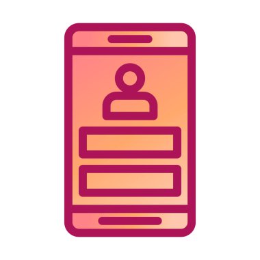 cep telefonu simgesi vektörü. İnce çizgi işareti. izole edilmiş sınır sembolü çizimi