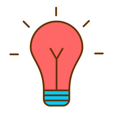 fikir vektör düz simgesi