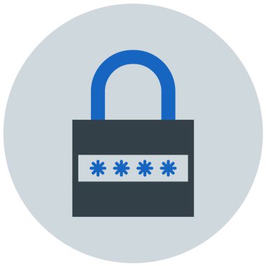 Güvenli. Web simgesi basit illüstrasyon