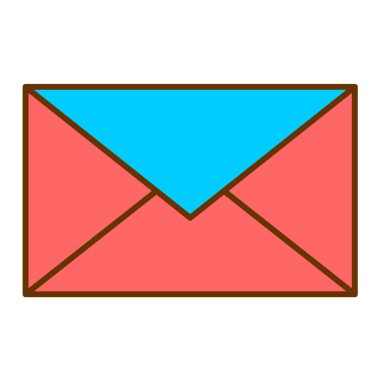 zarf e- posta simgesi vektör illüstrasyon grafik tasarımı