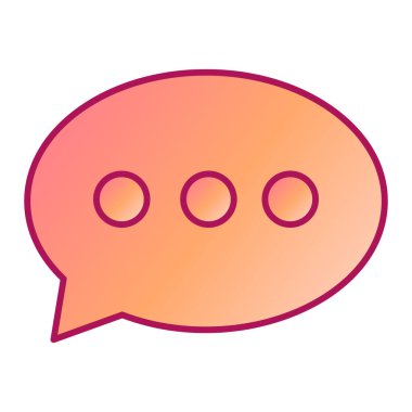 Sohbet kabarcığı vektör illüstrasyonu