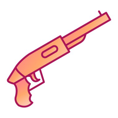 Silah ikonu. ağ için silah vektör simgelerinin düz çizimi