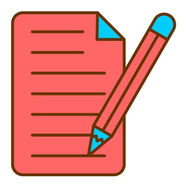 Belge. Web simgesi basit illüstrasyon