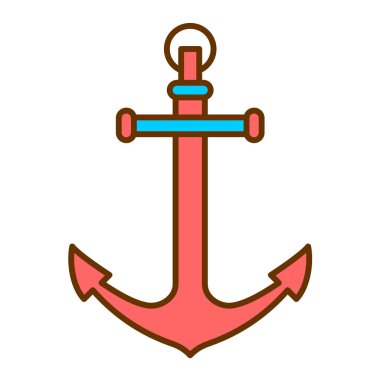 çapa simgesi vektör illüstrasyonu