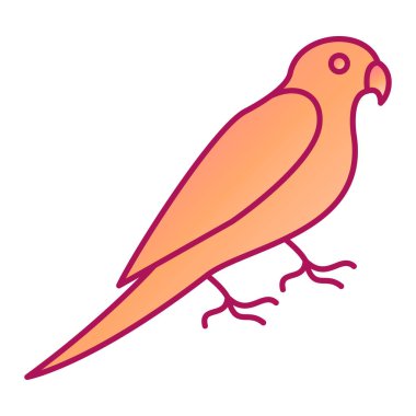 kuş simgesi vektör illüstrasyonu