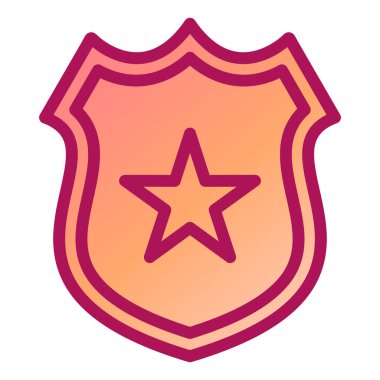 kalkan ikon vektör illüstrasyonu