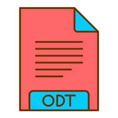 dosya biçimi simgesi, vektör illüstrasyonu