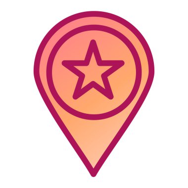 konum pin simgesi vektör illüstrasyonu