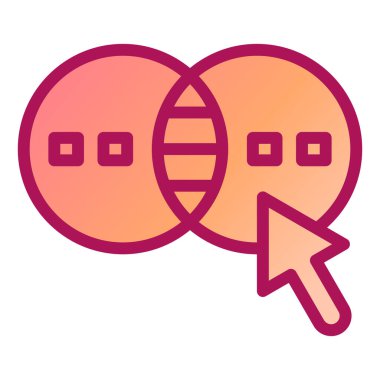 Konuş. Web simgesi basit illüstrasyon