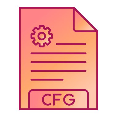 Belge düz simge vektör çizim