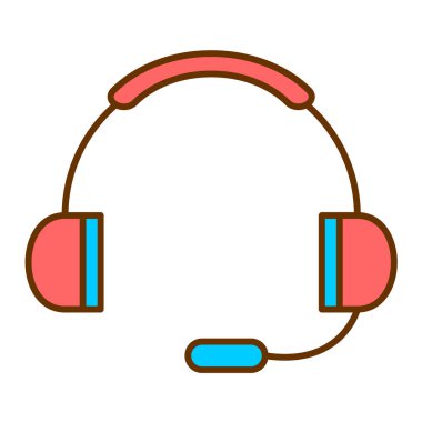 Kulaklık. Web simgesi basit tasarım