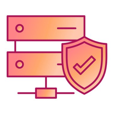 Veri güvenlik sistemi vektör illüstrasyonu