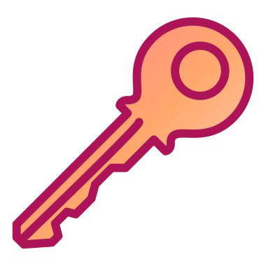 Anahtar simgesi vektör illüstrasyonu