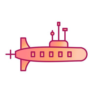 Denizaltı simge vektör çizim