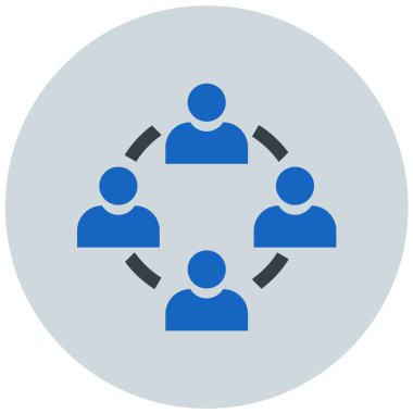 iş ekibi simgesi, vektör illüstrasyonu