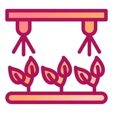 bitki vektörü simgesi modern basit tasarım