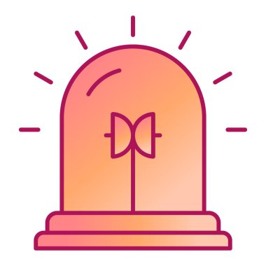 Yanan bir mum simgesinin vektör çizimi