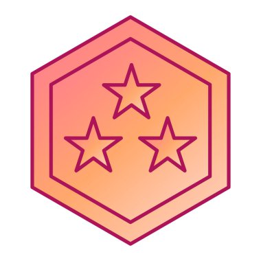 Moda biçimi izole edilmiş arkaplan yıldız simgesi