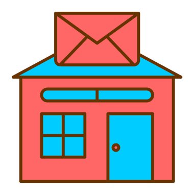 Ev. Web simgesi basit illüstrasyon