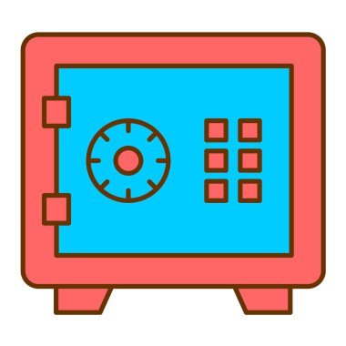 Güvenli vektör simgesi modern basit illüstrasyon