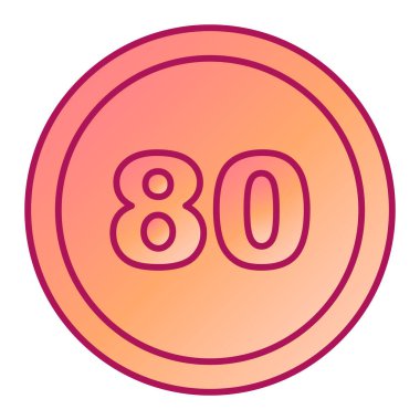 Moda biçimi izole edilmiş arkaplanda 9 numaralı simge