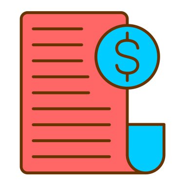 iş ve finans düz vektör simgesi