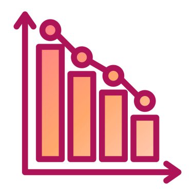 bar çizelgesi simgesi, vektör illüstrasyonu