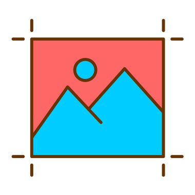 resim simgesi vektör illüstrasyonu